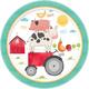 Friendly Farm 1st Birthday Tableware Kit for 18 Guests